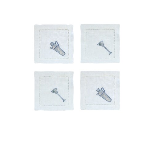 Chefanie Martini Cocktail Napkins 白色餐巾REVOLVE小众新款