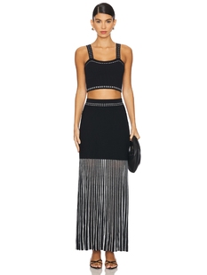 Karina Grimaldi ELISA 针织套装 revolve小众新款 黑色