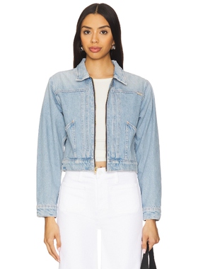 [冬季新品]MOTHER DUO 丹宁牛仔夹克复古风蓝色上衣REVOLVE小众