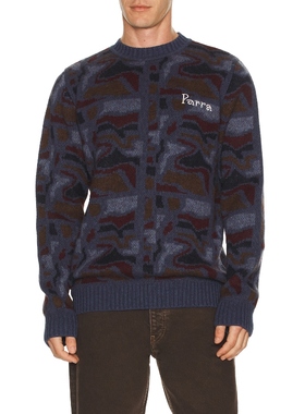 By Parra REPEAT FTP BOOSTER 针织套衫 蓝色REVOLVE小众新款