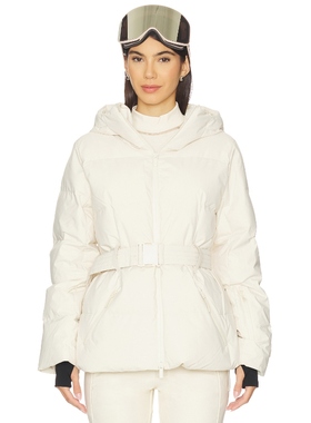 [冬季新品]Halfdays HEDY带腰带滑雪服外套奶油色REVOLVE小众