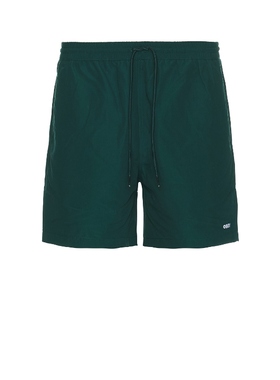 Obey EASY WATER 游泳短裤 深绿色运动复古风REVOLVE新款