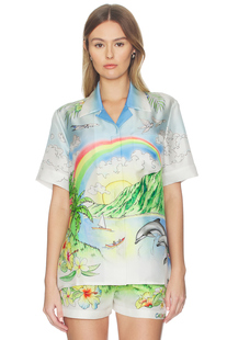 Casablanca ALOHA 衬衫 Baby Blue,Green