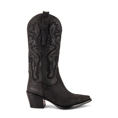 Jeffrey Campbell DAGGET 靴子皮质尖头时尚长靴revolve女款