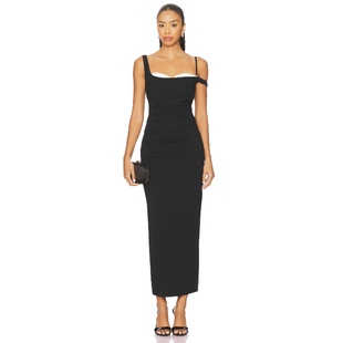 SOVERE 新品 LURE 裙子 REVOLVE小众 黑色 冬季