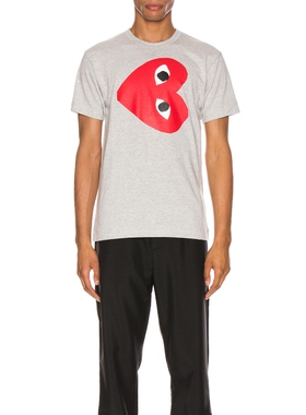 COMME des GARCONS PLAY Sideways Heart Logo T美国官网直邮进口