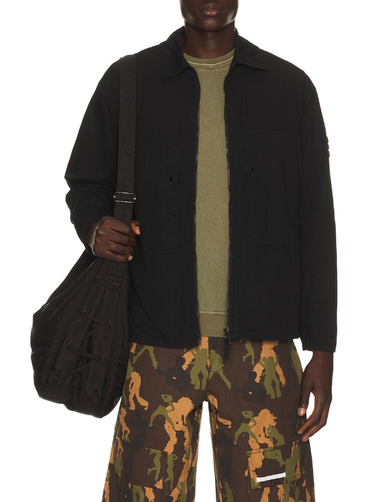 Stone Island GARMENT DYED 外套式衬衫 revolve小众新款
