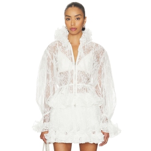 ELISA 休闲风REVOLVE小众新款 外套 美式 象牙白 AKNVAS