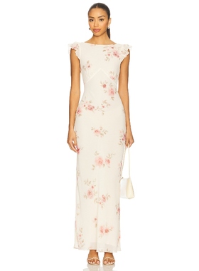 [冬季新品]Stone Cold Fox MILEY 裙子 奶油色 REVOLVE小众