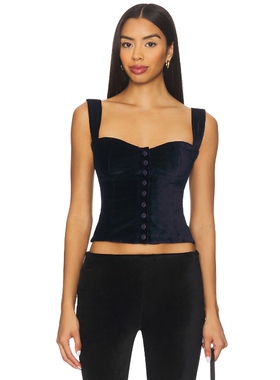 Bella Venice JULIE 上装 藏青色 y2k辣妹风REVOLVE小众新款