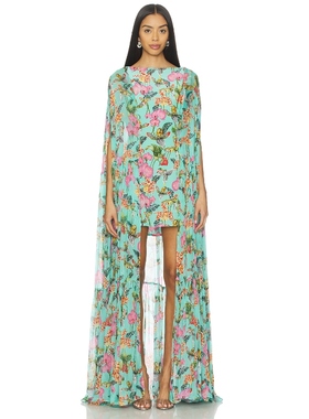 LA FUORI DRESS 裙子 青色REVOLVE小众新款