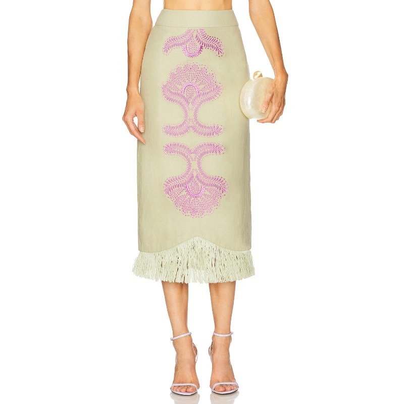 [冬季新品]Alexis JENAN 半身裙 天蓝 REVOLVE小众