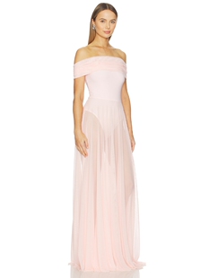 COWL NECK COMBO Norma 长裙 SLEEVELESS FLARED revolve Kamali