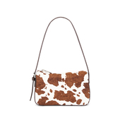 SOLI复古风棕白花纹手提包REVOLVE Nakedvice 冬季 新品