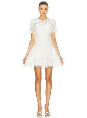 SIMKHAI MORRIGAN 裙子 象牙白REVOLVE小众新款