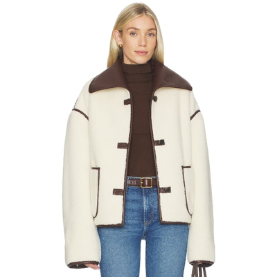 Tularosa MARGOT 夹克 Brown,Cream 美式休闲风REVOLVE小众新款