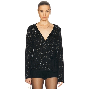 开衫 黑色 羊毛衫 BODE 春季 OAK REVOLVE小众新款 EMBELLISHED