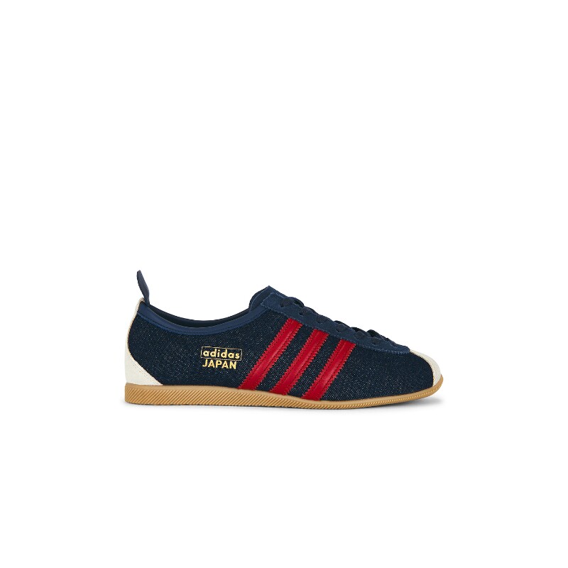 adidas Originals藏蓝帆布运动鞋复古风早秋圆头休闲球鞋REVOLVE