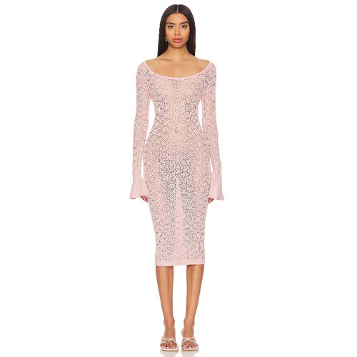 Tularosa NETIA LONG SLEEVE 中长款针织连衣裙保暖女REVOLVE时尚
