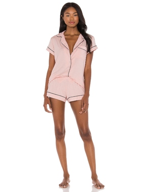 eberjey 睡衣短袖短裤套装空调服简约舒适宽松夏季家居服REVOLVE