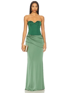 NBD AMIT 长裙 绿色REVOLVE小众新款