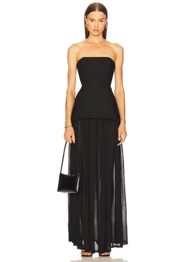 [春季新品]Michael Costello RUIZ 裙子黑色礼服裙REVOLVE小众