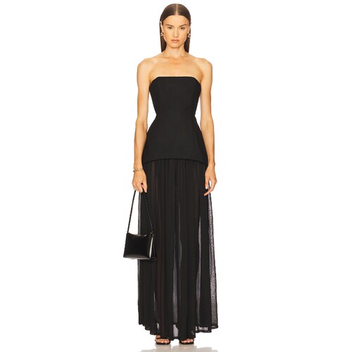 [秋冬新品]Michael Costello RUIZ 连衣裙黑色礼服裙REVOLVE小众