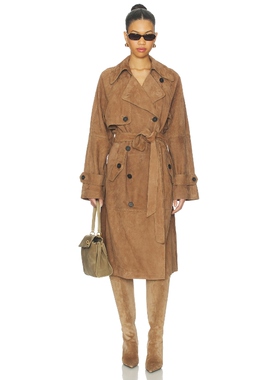 L'Academie DARA 大衣 棕色 老钱风REVOLVE小众新款