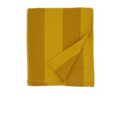 HAWKINS NEW YORK Essential Striped Tablecloth  黄色 秋冬新R