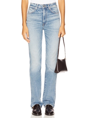 [冬季新品]GRLFRND SARA 牛仔裤 蓝色 美式复古风REVOLVE小众