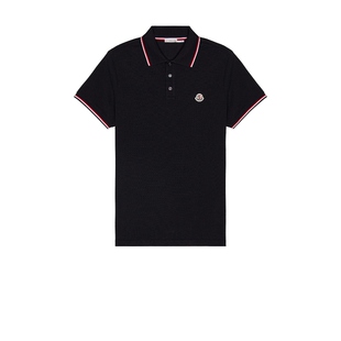 [冬季新品]男款POLO衫蓝色半开襟简约logo短袖T恤上衣REVOLVE保暖