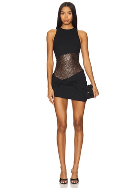 Camila Coelho SORAIA 裙子 黑色 y2k辣妹风REVOLVE小众新款