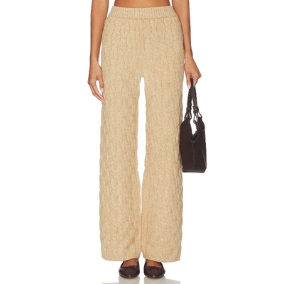 4th & Reckless FARO 长裤 棕黄色 美式休闲风REVOLVE小众新款