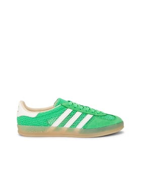 adidas Originals GAZELLE INDOOR 运动鞋绿色运动休闲风 女款REV