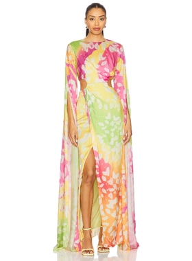 YAURA REIKE 长裙 Lemon,PinkREVOLVE小众新款