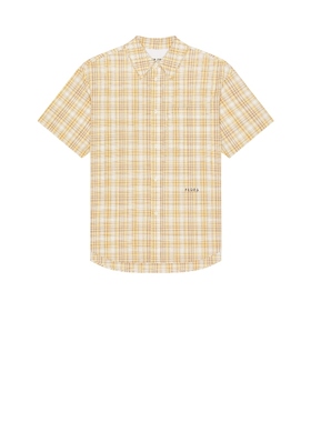 [冬季新品]After Pray MADRAS CHECK 短袖衬衫 黄色REVOLVE小众