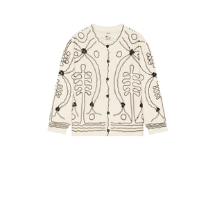 奶油色REVOLVE小众新款 BODE 开衫