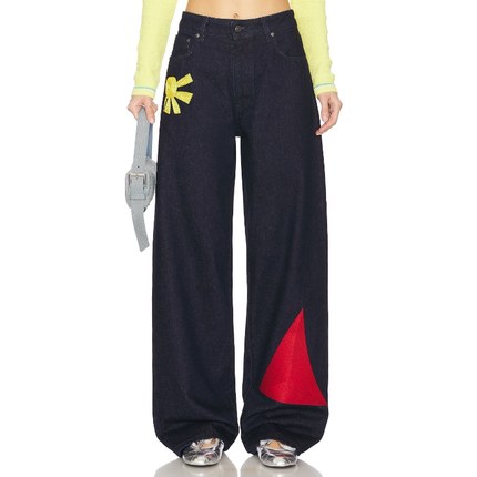 [秋季新品]MSGM LA VEDETTA 阔腿 藏青色REVOLVE小众