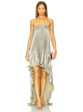 L'IDEE FEMINITE 高低式连衣裙女夏 天蓝REVOLVE新款