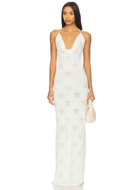 [冬季新品]ASTA RESORT KLARA 针织连衣裙保暖白色REVOLVE小众