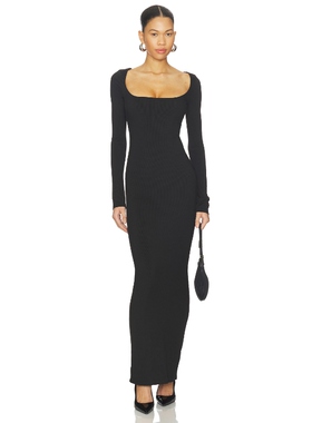 ALL THE WAYS ANNELIESE 裙子 黑色REVOLVE小众新款