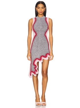 PH5 HAILEY 中长款针织连衣裙保暖女 黑色REVOLVE小众新款