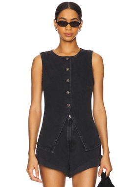 【海外直邮】Free People WE THE FREE AIMEE 背心 黑色 基础易R