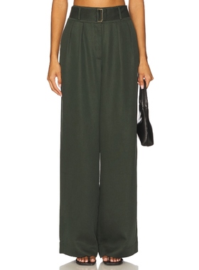 [冬季新品]HEVRON ALINA 长裤 深绿色美式休闲风REVOLVE小众