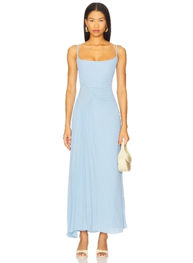 Georgia Hardinge THE TIDE 拖地长裙 Baby Blue REVOLVE小众新款