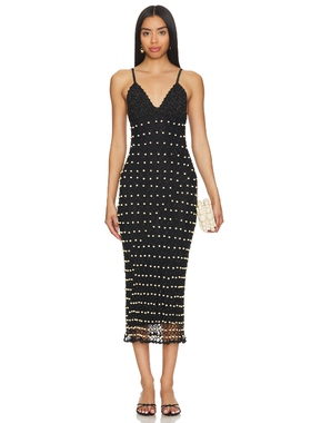 Capittana Deb Black Dress 黑色针织连衣裙REVOLVE小众新款