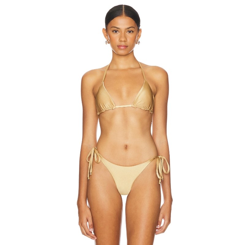 BOAMAR NAOS 上装 金属金色 y2k辣妹风REVOLVE小众新款