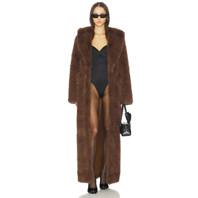 Lovers and Friends VINCENT 大衣 棕色 老钱风REVOLVE小众新款