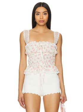 For Love & Lemons 爱柠檬 AMELIA 上装 y2k辣妹风REVOLVE小众新