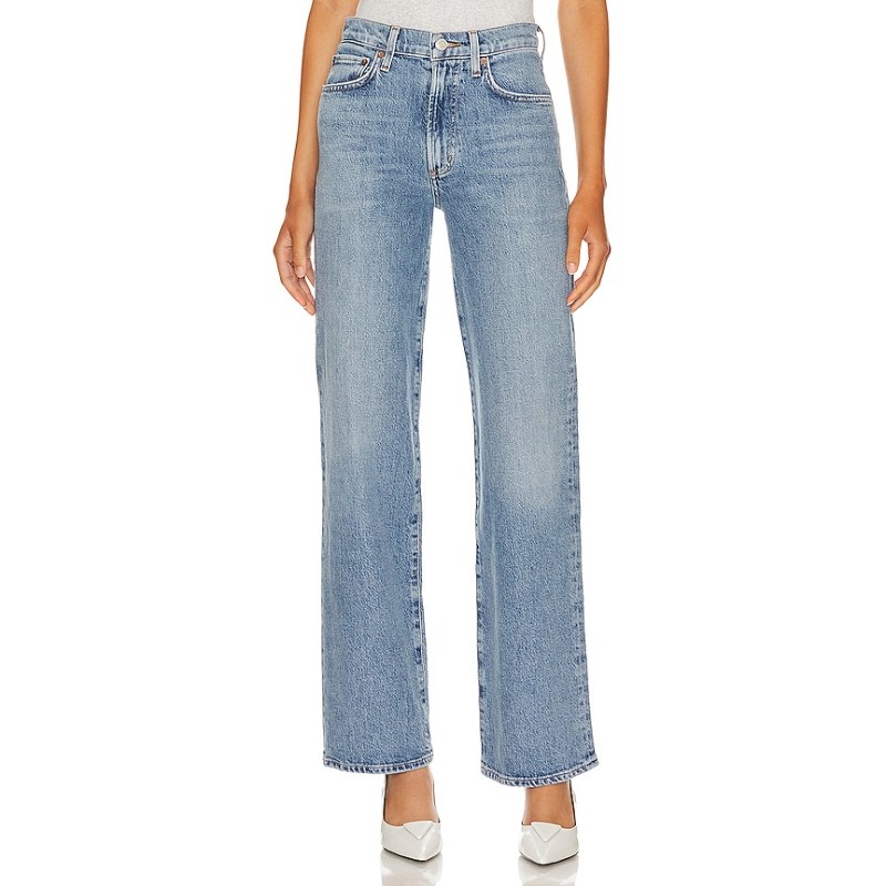 [冬季新品] AGOLDE 高腰直筒牛仔裤丹宁复古水洗长裤REVOLVE